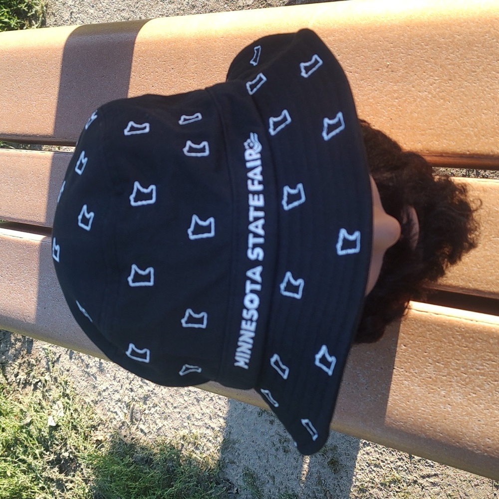 Minnesota State Fair All-Over Graffiti Bucket Hat Unisex Adult L/XL Rare